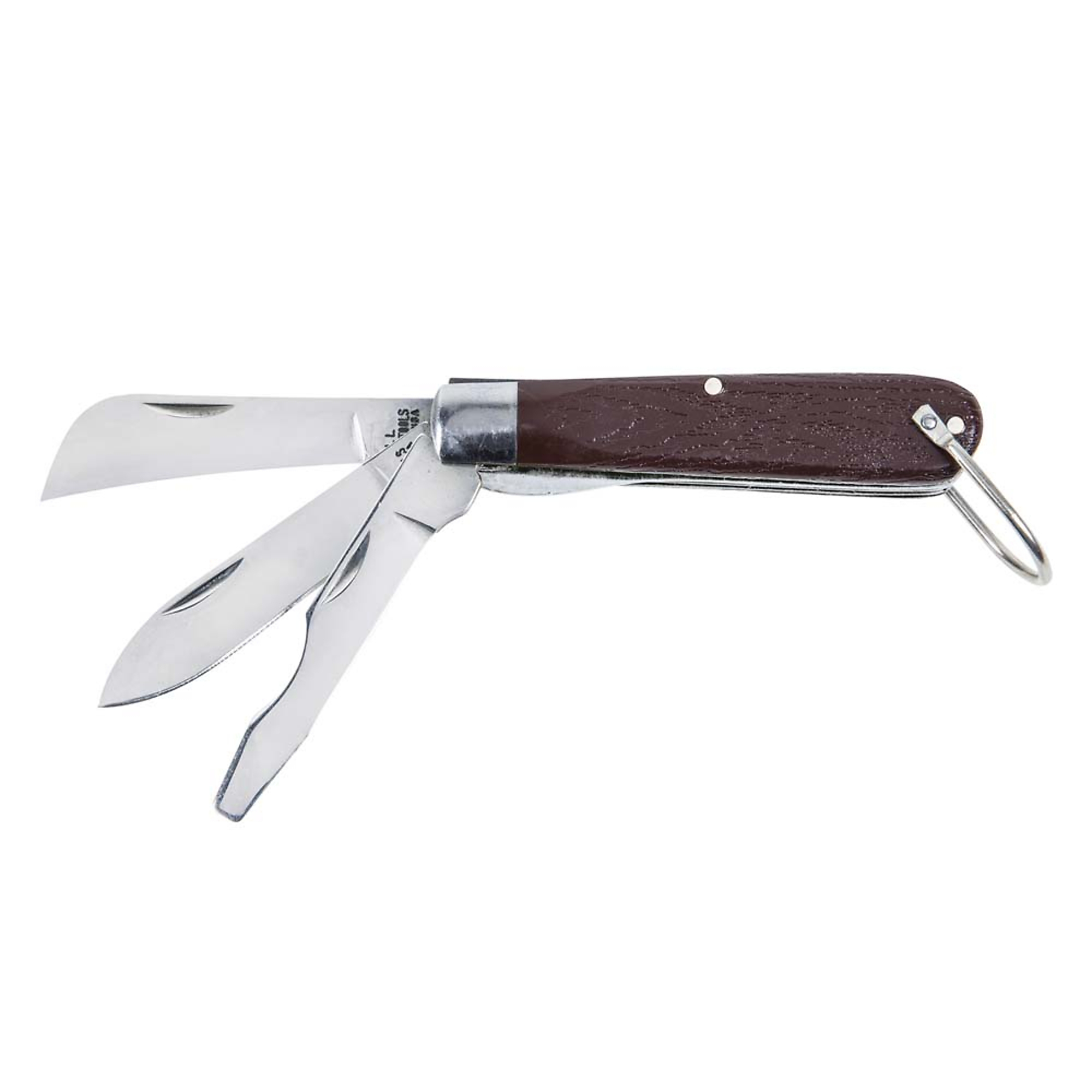 Klein Tools, 3 Blade Pocket Knife with Screwdriver, Blades (qty.) 3 Knives (qty.) 1 Folding, Model# 1550-6